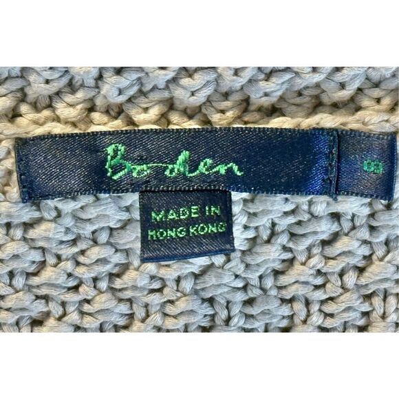 Boden Lightweight Chunky Knit Gray Cottagecore Cardigan Sweater Women's 8US - Picture 4 of 9